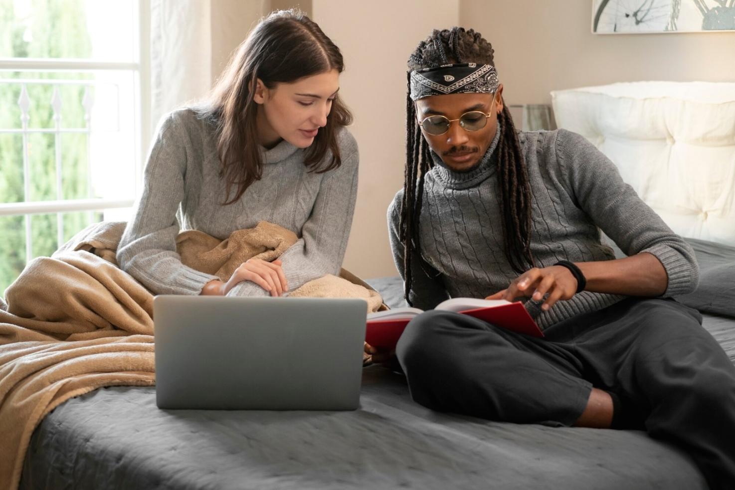 Financial planning consultation workspace with organized documents